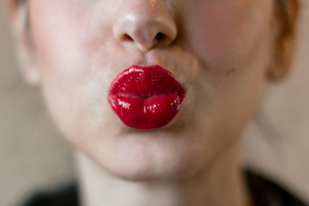 Red lipstick