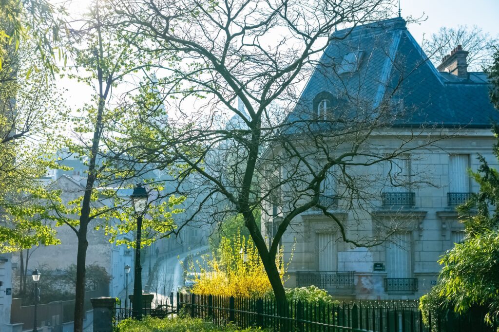 Montmartre, romantic parisian street
